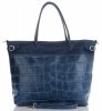 GEANȚĂ DIN PIELE shopper bag Vittoria Gotti bleumarin V691622